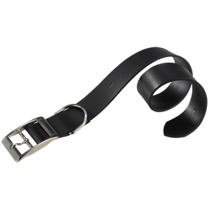 สายจูงสุนัขสีดำสุดหรูวัสดุหนัง PU 20มม. x 3543ซม. ตกแต่งส่วนบุคคลด้วยลูกไม้สำหรับสัตว์เลี้ยงสไตล์ยุทธวิธี - Product Image 1