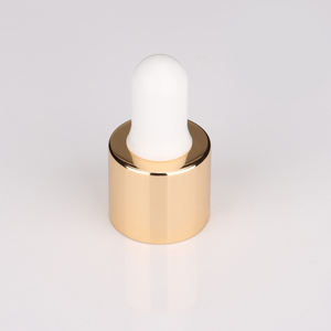 Din 18/410 Din 18/415หยดปิเปตแก้วเรียบเงาทองหรือเงินอลูมิเนียมหมวก - Product Image 3