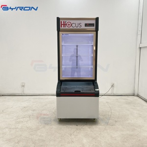 Byron hiển thị đứng Tủ đông cửa hàng tiện lợi tủ lạnh mẹ và con trai Tủ đông thương mại Tủ đông lạnh dọc - Product Image 4