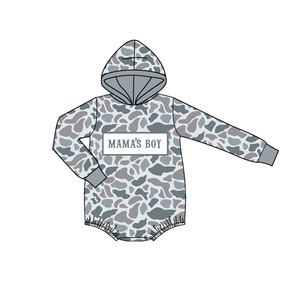 LR2794 Vente en gros de grenouillère à manches longues pour enfant CUSTOM Baby camo mama boy print - Product Image 3
