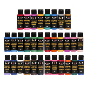 Profesional 32 colores artista acrílico verter <span class=keywords><strong>pintura</strong></span> kit acrílico <span class=keywords><strong>pintura</strong></span> conjunto - Product Image 6