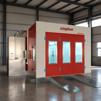 Cabines de peinture pour voitures au gaz naturel Elite 24 kW, prix départ usine, 80 unités ° Cabine de peinture au four avec ventilateur turbo européen et contrôle par variateur de fréquence