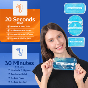 Almohadillas de refrigeración cuadradas reutilizables portátiles personalizables Gel suave Ecológico SAP Cooling Hand Ice Pack 1-2 horas para uso en fiambrera - Product Image 6