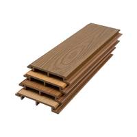 Azulejos de techo para exteriores Panel de techo de PVC ASA Revestimiento de pared exterior impermeable con grano de madera 3D
