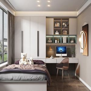 Scrivania per Computer in Legno dal Design Moderno, <span class=keywords><strong>Armadio</strong></span> per Camera da Letto con Spazio di Archiviazione, Ultimi Modelli di Cabine <span class=keywords><strong>Armadio</strong></span> per Camera da Letto - Product Image 1