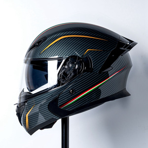 Best-selling Full Face Motorcycle With Dual Visors <b>ABS</b> Material Polyester Dual Visors Provides Vision and Safety During Ri - Product Image 6