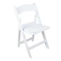 Plastic Wimbledon Garden Chairs, White Resin Folding Chair