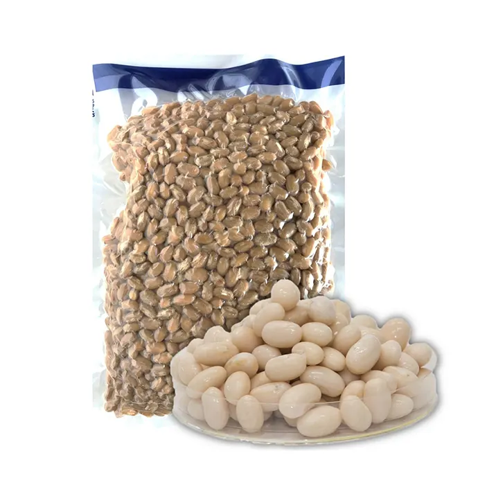 Japanese flat shape white kidney beans with plump and rich flavor