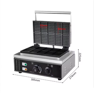 Machine à gaufres miniatures commerciale électrique, 10 empreintes, pour gaufres japonaises, en forme de cœur, pour poffertjes, mini-crêpes, rectangulaire - Product Image 3