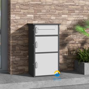 Scatola per la consegna dei <span class=keywords><strong>pacchi</strong></span> da esterno <span class=keywords><strong>a</strong></span> pavimento, ritiro del pacco da giardino <span class=keywords><strong>a</strong></span> parete, cassetta di consegna - Product Image 3