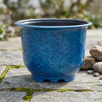 Meilleures ventes : Pots de fleurs de luxe pour intérieur/extérieur, style Japandi chinois, grands, colorés, en PP émaillé, avec trou de drainage, durables