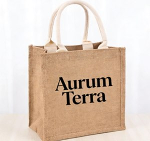 Sac de courses 34*40cm 100% Coton avec poignée longue, réutilisable, doublure imperméable, logo personnalisé imprimé en sérigraphie, pour mariage - Product Image 3