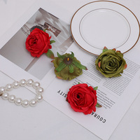 Fleurs artificielles florales soyeuses pour gâteau, salle de mariage, décoration douce, boîte cadeau