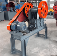 Concasseur à mâchoires primaire pour minerai de plomb et de zinc, installation de concassage de pierres avec une capacité de 5-10t/h, moteur, PLC