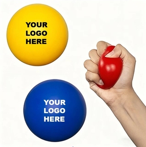 Custom Logo PU Foam 63mm Round Stress <b>Ball</b> High Quality Imprint <b>Squeeze</b> <b>Ball</b> Promotional Toys - Product Image 6