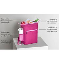 Sac à dos isotherme convertible avec bretelles rembourrées détachables et compartiments multiples pour la randonnée, le camping et les backpackers