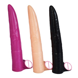 Juguete Sexual Masculino con Forma de Pene de Toro, Estimulador del Punto G Femenino, Dildo Realista de Ciervo/Alce Ultra Largo de 10 Pulgadas para Uso Anal - Product Image 3
