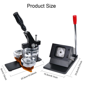 Pin Fridge Magnet Making Machine Kit 90x65 mm Metal <strong>Button</strong> Press Badge <strong>Maker</strong> Factory With Paper Punch Die Cutter Blanks Supplies - Product Image 6