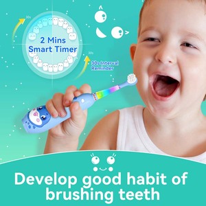 <span class=keywords><strong>Brosse</strong></span> <span class=keywords><strong>à</strong></span> dents <span class=keywords><strong>électrique</strong></span> Seago Baby Brush SG-2139 pour bébés de 0 <span class=keywords><strong>à</strong></span> 6 <span class=keywords><strong>ans</strong></span> avec lumière LED colorée, poils ultra-doux, autonomie de 60 jours, forme mignonne, OEM - Product Image 5