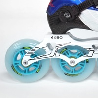 JIMENG JM001 OEM/ODM Patins à roulettes de vitesse professionnels pour adultes en fibre de carbone à 2 couches, 4 roues en alliage pour la course en extérieur