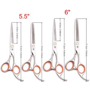 Forbici Professionali per Capelli con Logo Personalizzato, in Acciaio Inossidabile, per Taglio e Sfoltimento, Stile Giapponese, Affilate, per Barbiere e Parrucchiere 1008 - Product Image 4