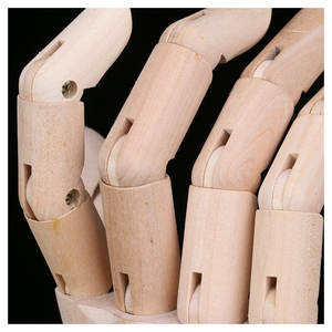 Flexible Fingerpuppen Mannequin-Handmodell Holz-Manikin-<span class=keywords><strong>Hand</strong></span> Zeichen- und Skizziermodell für Bastelarbeiten - Product Image 3