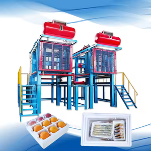 เครื่องทำบล็อกเทอร์โมคอนกรีตแผ่นโฟม EPS อัตโนมัติเครื่องขึ้นรูปสภาพใหม่สำหรับปั๊มก่อสร้างแบริ่งมอเตอร์ - Product Image 1