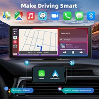 10.26 "4K Portable Tableau de Bord DVR TV Stéréo Moniteur Dash Cam Navigation Adas Sans Fil Carplay Android pour Bluetooth Inverser Ai