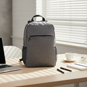 Kuobu Durable Business <strong>15</strong>-Inch Laptop <strong>Backpack</strong> with Arcuate Shoulder Strap Polyester Zipper Closure Unisex 24 Litre Promotion - Product Image 2