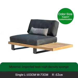 Ensemble <span class=keywords><strong>de</strong></span> canapés <span class=keywords><strong>de</strong></span> <span class=keywords><strong>jardin</strong></span> <span class=keywords><strong>de</strong></span> luxe en teck et corde, mobilier d'extérieur pour hôtels et villas, avec coussins imperméables, ensemble <span class=keywords><strong>de</strong></span> <span class=keywords><strong>salon</strong></span> moderne combiné - Product Image 3