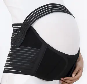 Black breathable maternity support belt back support suppliers for pelvic pain relief