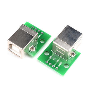 Conector USB Tipo B Hembra de 5 Pines para Montaje en PCB, Inserción Vertical para Impresora - Product Image 1