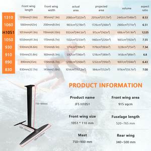 Nuevo Hidroala de Surf JFS1051 de Carbono para Downwind Rápido, Deporte Acuático, Bolsa Portátil, Negro JFS 1051, Recién Llegado - Product Image 2