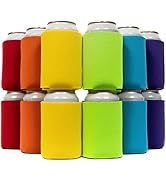 12oz Insulated Reusable Can <b>Cooler</b> Sleeves for Beer Bottles Energy <b>Drinks</b> Multicolor - Product Image 4