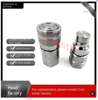 SHJH-LOK forgé Interchangeable Swagelok 316 Acier inoxydable poli 1/2in(10) JH-PTF d'accouplement rapide hydraulique à tête hexagonale