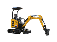 SY18U Excavator Mini Crawler 1,8 Ton Mesin Merk Ternama Kapasitas Bucket 0,04m Daya 14,6kW Pompa Hidrolik Merk Ternama