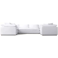 Ensemble de canapés élégants pour salon, meubles modernes modulaires d'intérieur, confortables et écologiques pour villa, hôtel, maison
