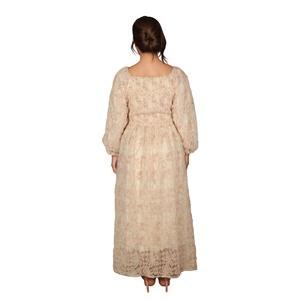 <span class=keywords><strong>Abito</strong></span> Midi Personalizzato ODM OEM per Donna, Manica Corta, Silhouette Plissettata, 100% Poliestere Ecologico, Traspirante, Stampa Floreale, Vestito Casual - Product Image 4