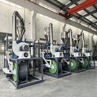 Machine de broyage de plastique, broyeur de plastique, pulvérisateur de poudre de plastique pour déchets plastiques PP PE PVC et bois en copeaux et granulés