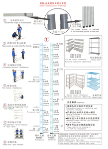 Nhiệm vụ nặng nề Epoxy tráng 4 tầng thương mại nhà bếp lưu trữ dây kệ - Product Image 4