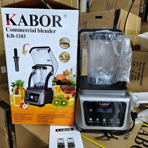 Licuadora Comercial KABOR de 2L, 3000-5000W, Plateada, para Jugos y Hielo - Product Image 5