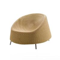 Ensemble de canapés de patio extérieur créatif de style nordique, en forme de nid d'oiseau, en corde tressée, en alliage d'aluminium, imperméable et résistant aux UV