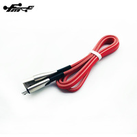 FMC Jeans Kabel Data Datar USB, Kabel Pengisian Daya dengan Konektor Zinc Shell