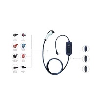 Câble de chargeur EV réglable 3,5 KW, chargeur SAE J1772, prise de type 1, chargeur EV portable pour voiture électrique