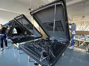 4x4野营车卡车配件硬壳屋顶帐篷铝梯 - Product Image 3