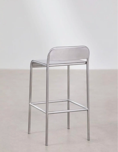 <span class=keywords><strong>Tabouret</strong></span> <span class=keywords><strong>de</strong></span> <span class=keywords><strong>bar</strong></span> personnalisable en acier inoxydable, couleur naturelle, style minimaliste industriel, pour café ou comptoir <span class=keywords><strong>de</strong></span> <span class=keywords><strong>bar</strong></span>, restaurant - Product Image 2