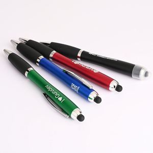 Custom Logo Printed 3 1 Touch Screen Function Plastic <b>Ball</b> Pen <b>Led</b> Light Stylus Promotional Item Gift China Other Brand - Product Image 4