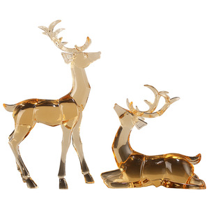 Figurines de cerfs en acrylique Casegen Home, design géométrique, décoration d'intérieur - Product Image 4