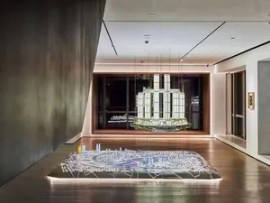 Mô hình kiến trúc 3D cho quy mô triển lãm nhà bất động sản thành phố tùy chỉnh cây thu nhỏ quy hoạch thành phố Thiết kế thu nhỏ
