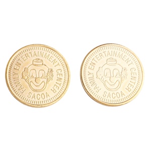 Tùy chỉnh kích thước Arcade trò chơi mã thông báo vàng bạc Brass trò chơi mã thông báo cho máy bán hàng tự động máy giặt - Product Image 2